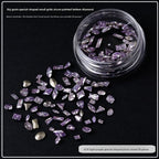 Nail Art mini Small Zircon Plated Bottom Super Flash Shaped White Pointed Bottom Micro Zirconium Mixed Color Diamond Light Luxury Nail Jewelry