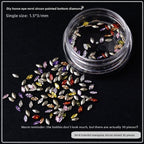 Nail Art mini Small Zircon Plated Bottom Super Flash Shaped White Pointed Bottom Micro Zirconium Mixed Color Diamond Light Luxury Nail Jewelry