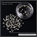 Nail Art mini Small Zircon Plated Bottom Super Flash Shaped White Pointed Bottom Micro Zirconium Mixed Color Diamond Light Luxury Nail Jewelry