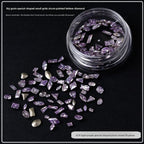 Nail Art mini Small Zircon Plated Bottom Super Flash Shaped White Pointed Bottom Micro Zirconium Mixed Color Diamond Light Luxury Nail Jewelry