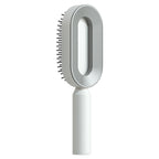 One-Key Self Cleaning Anti-Static Hair Brush for Women's Hair Airbag Scalp Massage Comb