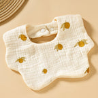 Baby Bib Class A Six-layer Round Children's Bib Cartoon Newborn Anti-spitting Pure Cotton Spring and Summer