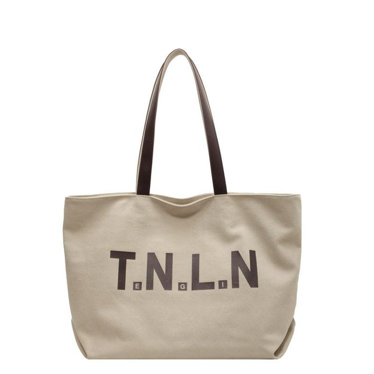 Shoulder Bag women's large capacity canvas handbag student fashion all-match commuter make-up bag