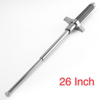 Self-Defense hand guard knife telescopic swing stick swing stick solid 21-inch three-section stick 26-inch titanium black self-defense stick 1 m stick