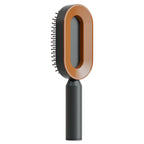 One-Key Self Cleaning Anti-Static Hair Brush for Women's Hair Airbag Scalp Massage Comb