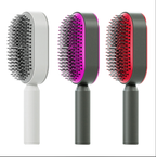 One-Key Self Cleaning Anti-Static Hair Brush for Women's Hair Airbag Scalp Massage Comb