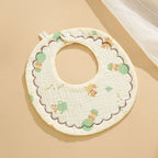 Baby Bib Class A Six-layer Round Children's Bib Cartoon Newborn Anti-spitting Pure Cotton Spring and Summer